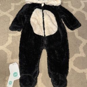 Amazon Cozy Black and White Panda Footies One Piece